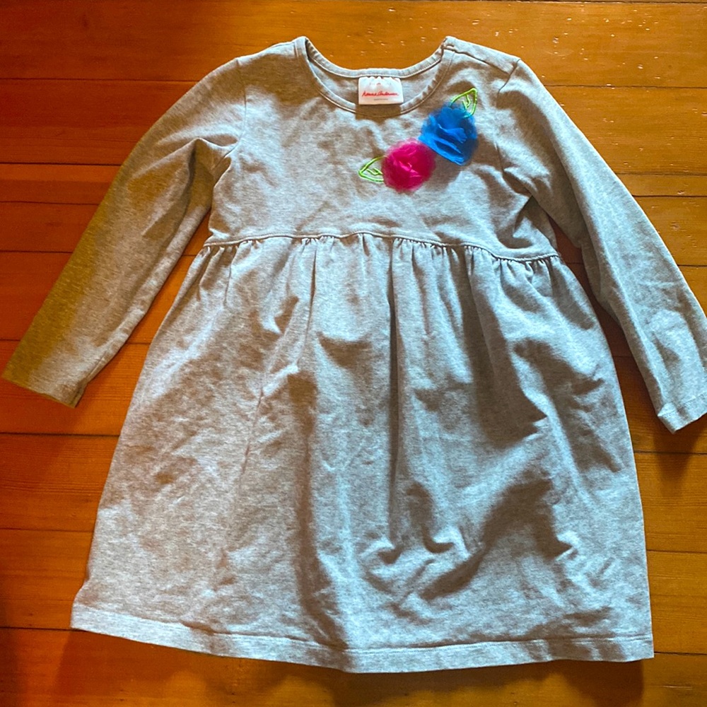 Hanna Andersson long sleeve dress with cute flower decal!